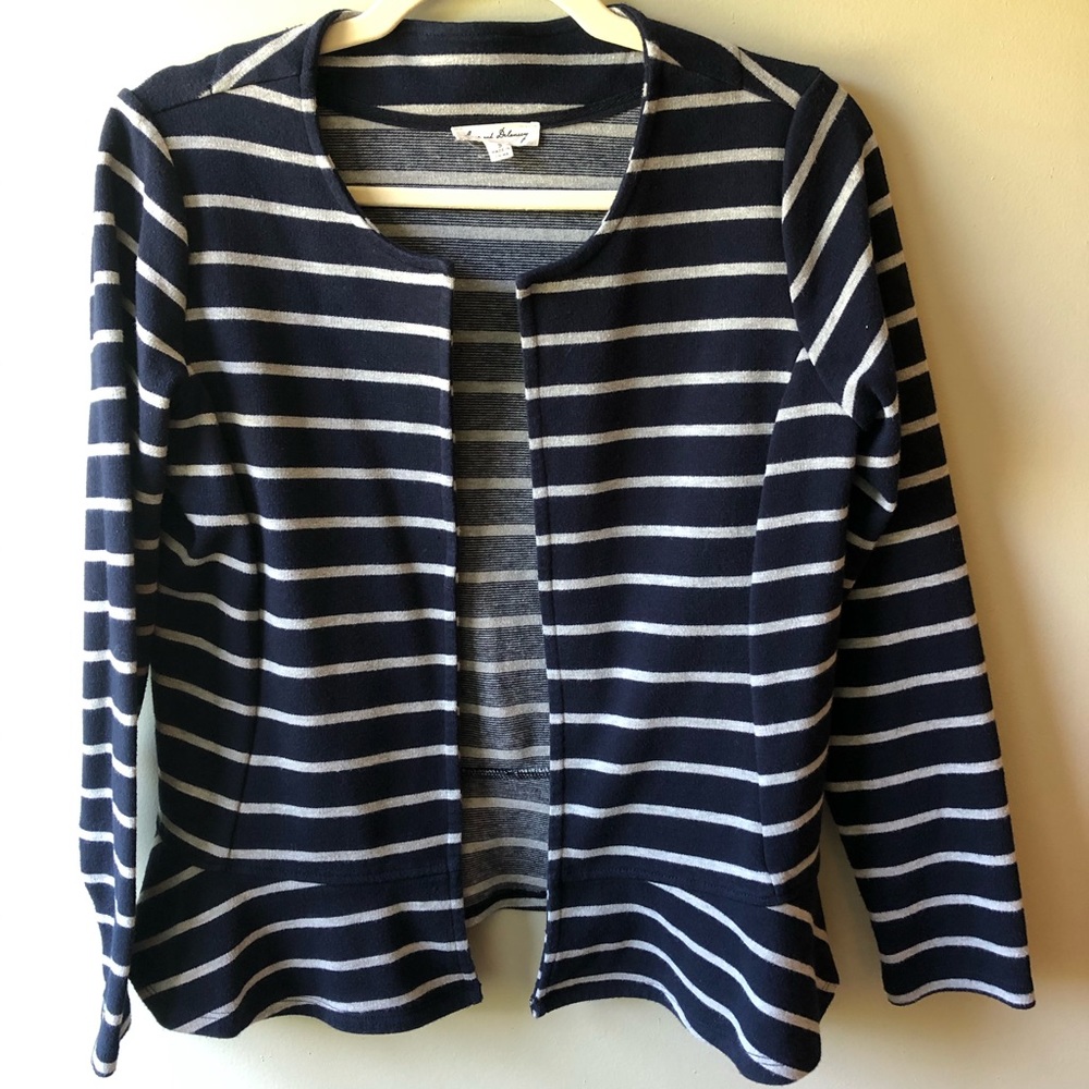 Striped Cotton Blazer